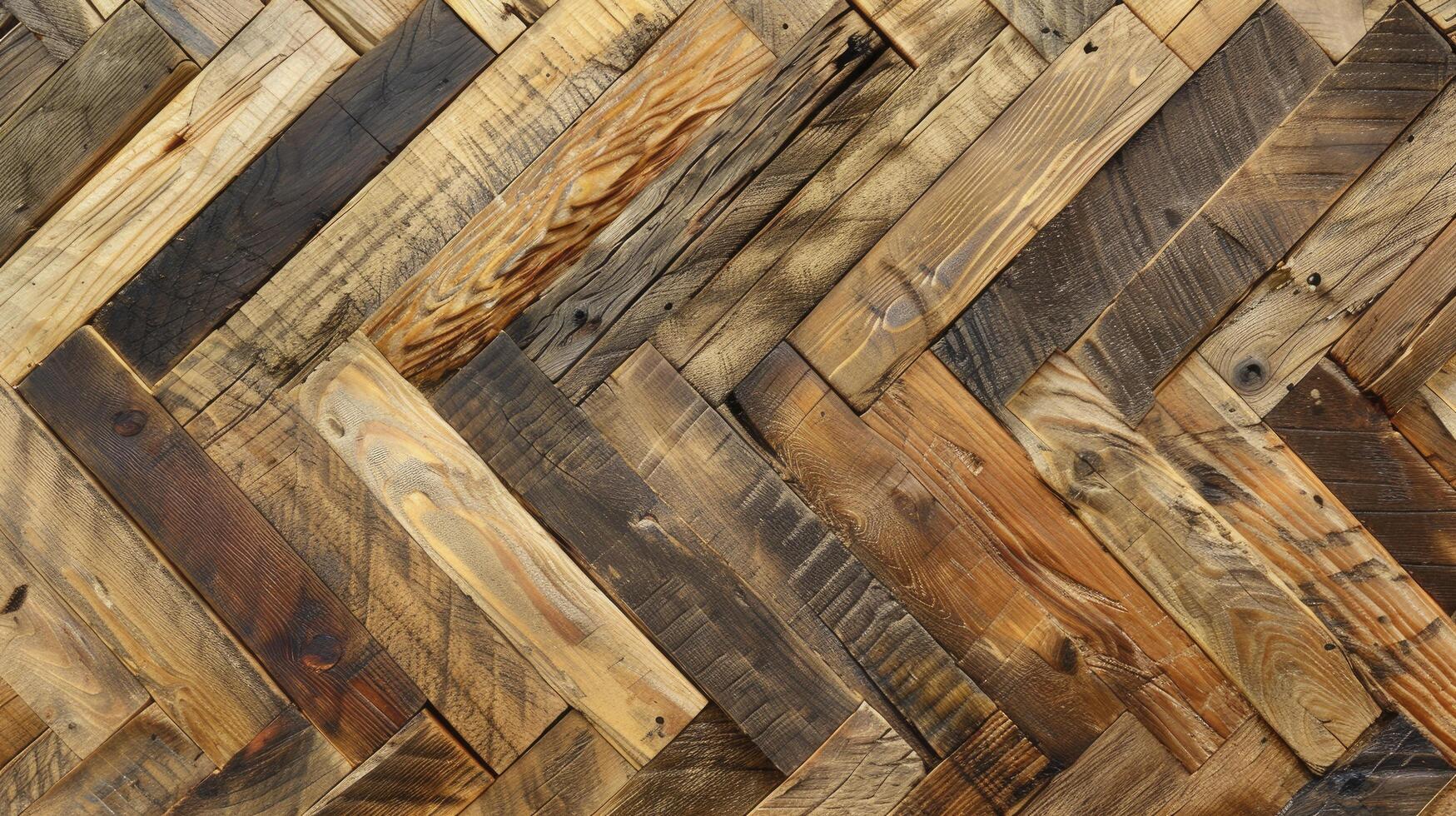 AI generated Parquet, Boards and Fence Crafted from Authentic Wood Material photo