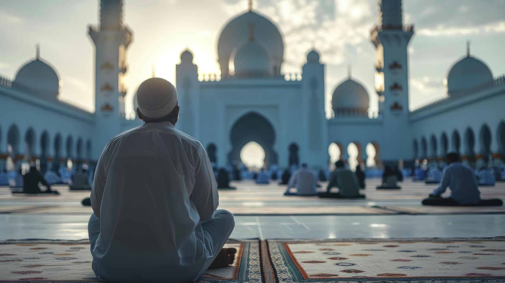 ai generado tradiciones Ramadán rápido concepto foto