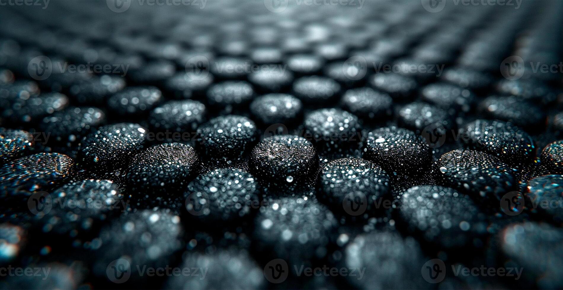 AI generated Black carbon texture, panoramic background - AI generated image photo