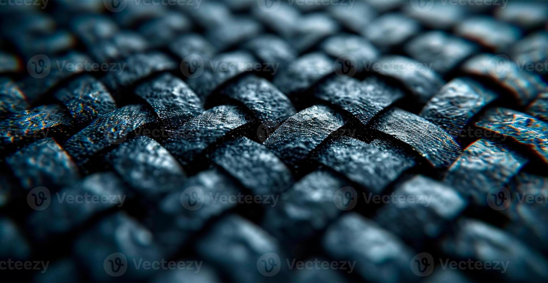 AI generated Black carbon texture, panoramic background - AI generated image photo