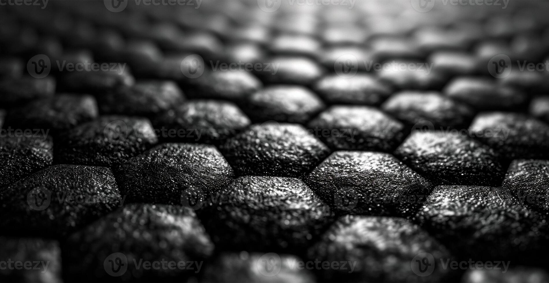 AI generated Black carbon texture, panoramic background - AI generated image photo