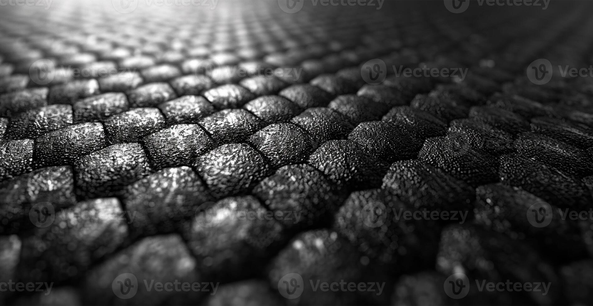 AI generated Black carbon texture, panoramic background - AI generated image photo