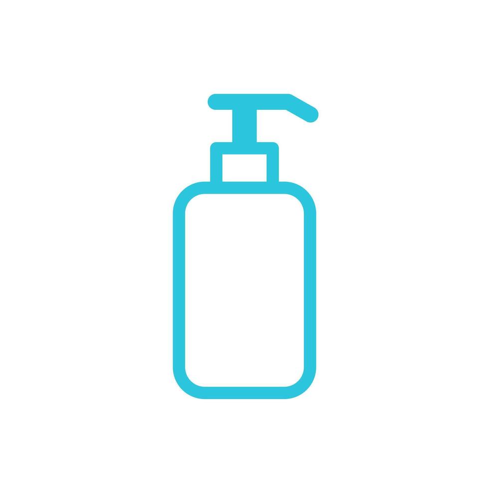 Bottle of shampoo. From blue icon set. vector