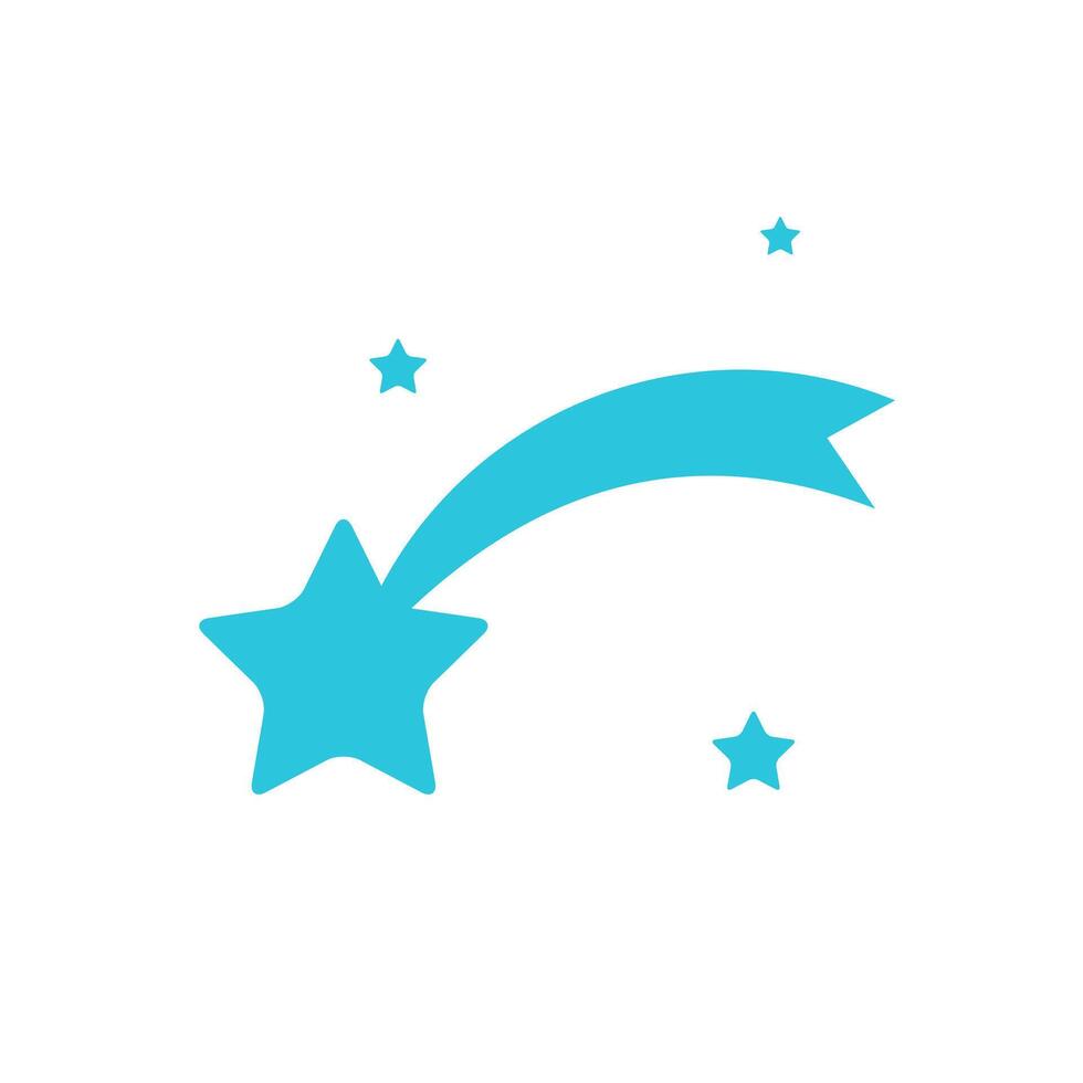 Lucky icon star. From blue icon set. vector