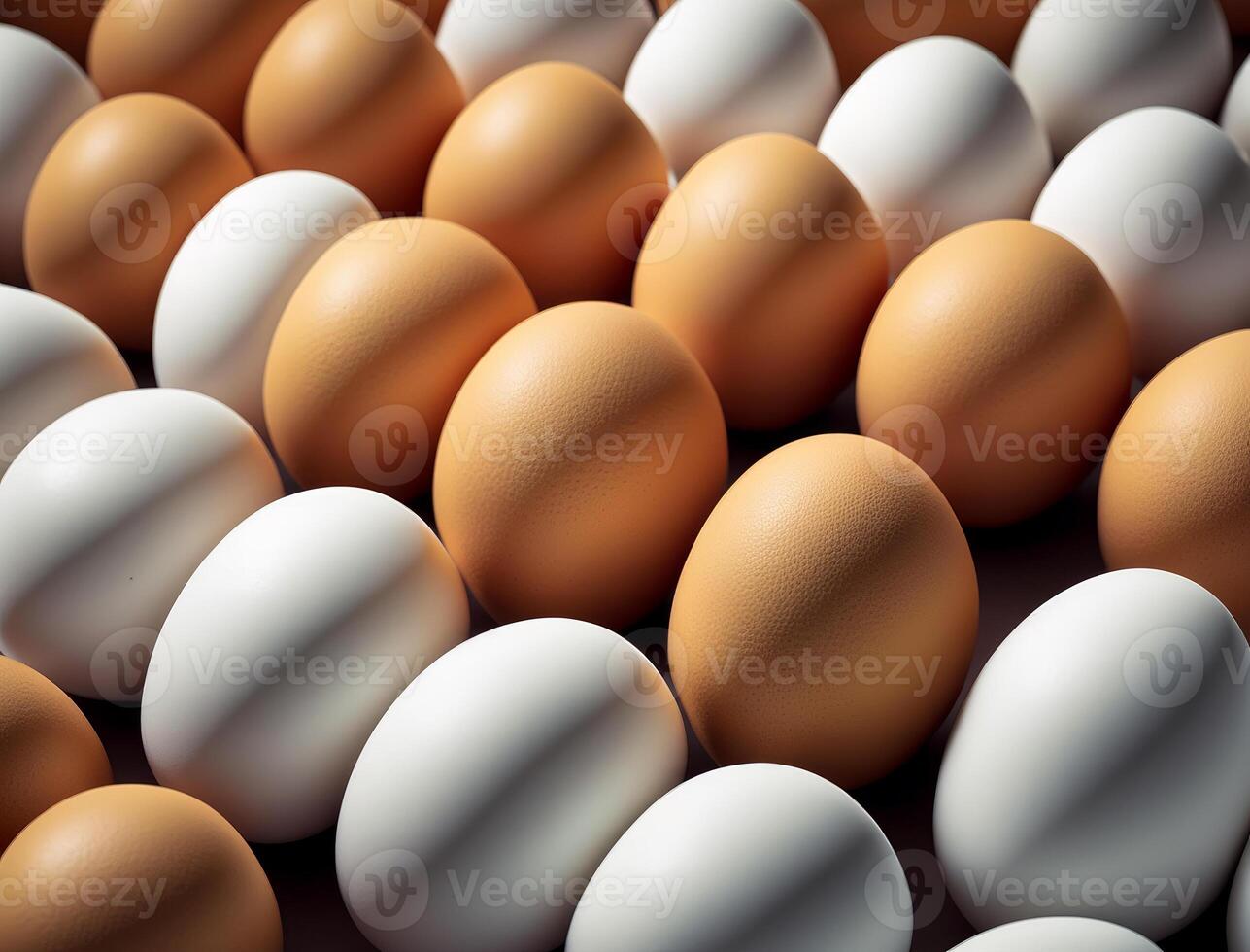 AI generated Eggs are great source of protein photo