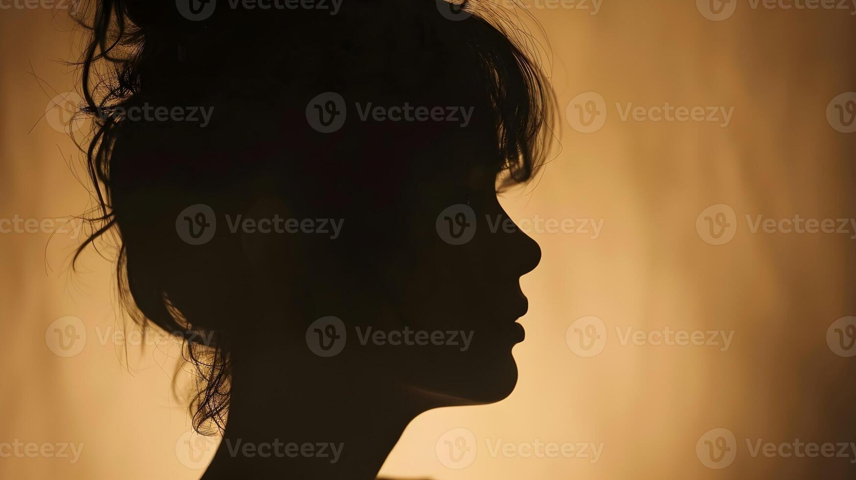 AI generated Peaceful Young Woman with Faint Smile, To convey a sense of relaxation, self-care, and femininity, perfect for beauty and skincare products, photo