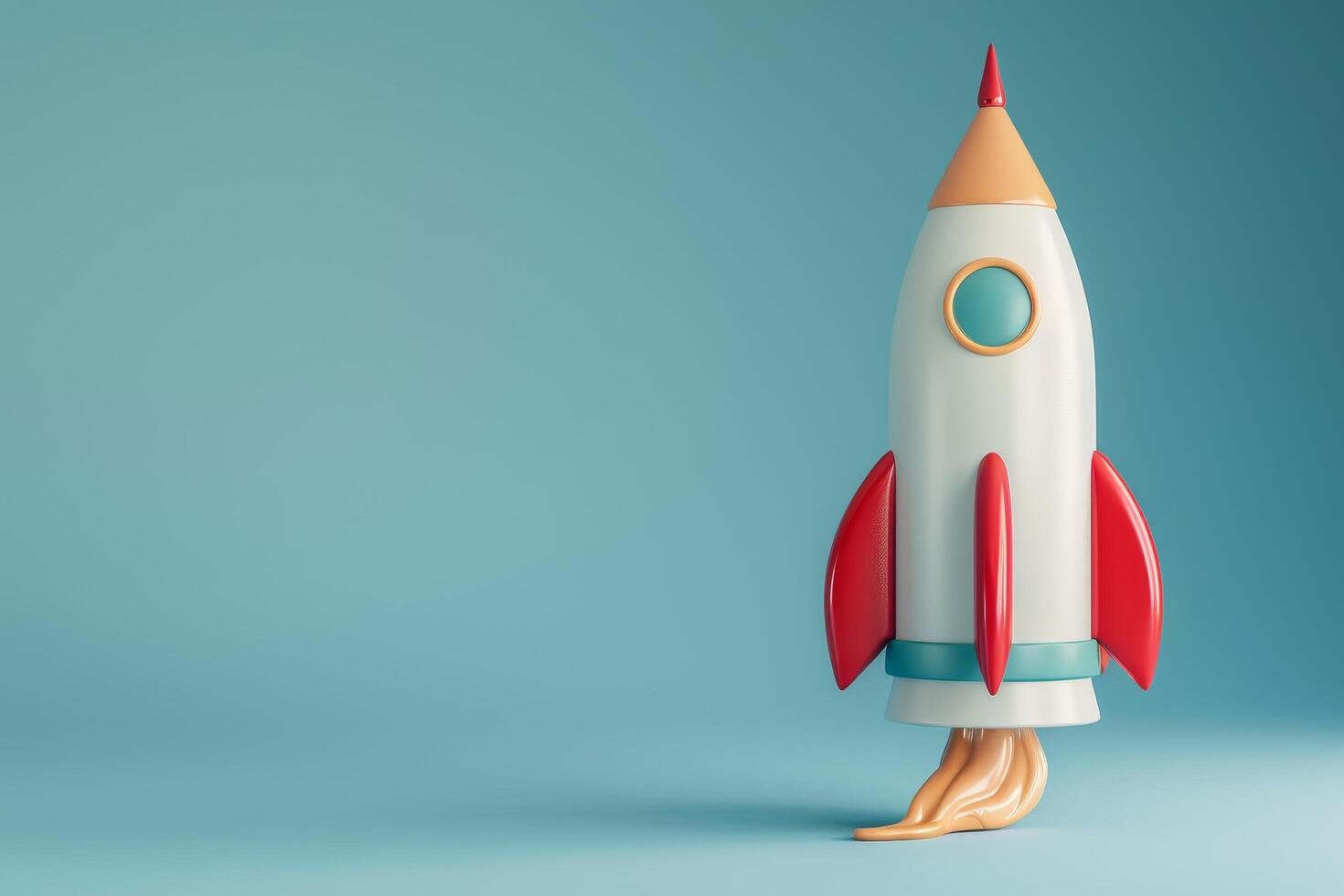 AI generated Rocket in the concept of creative innovation photo
