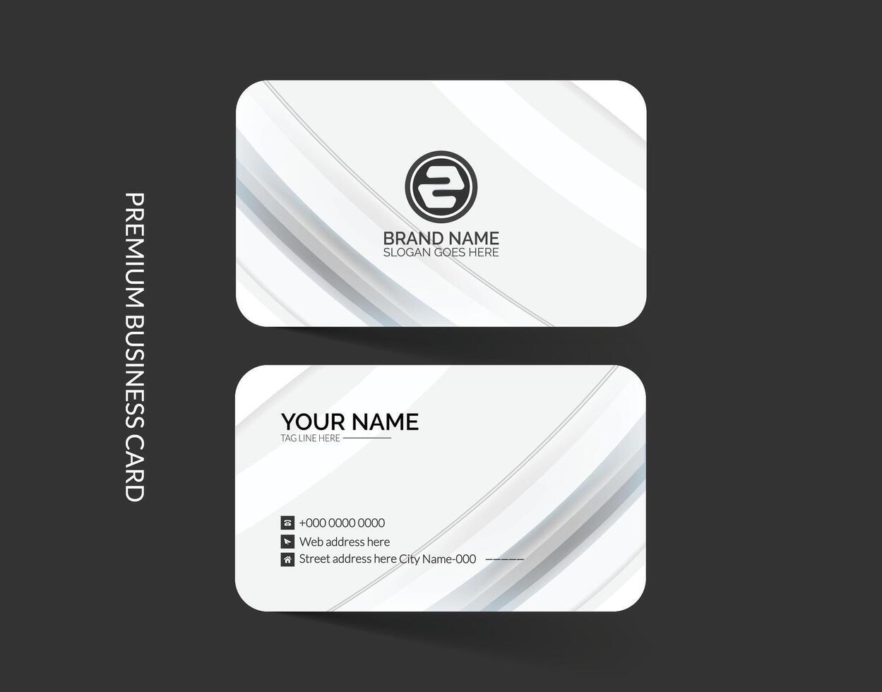 Elegant business card  template layout vector