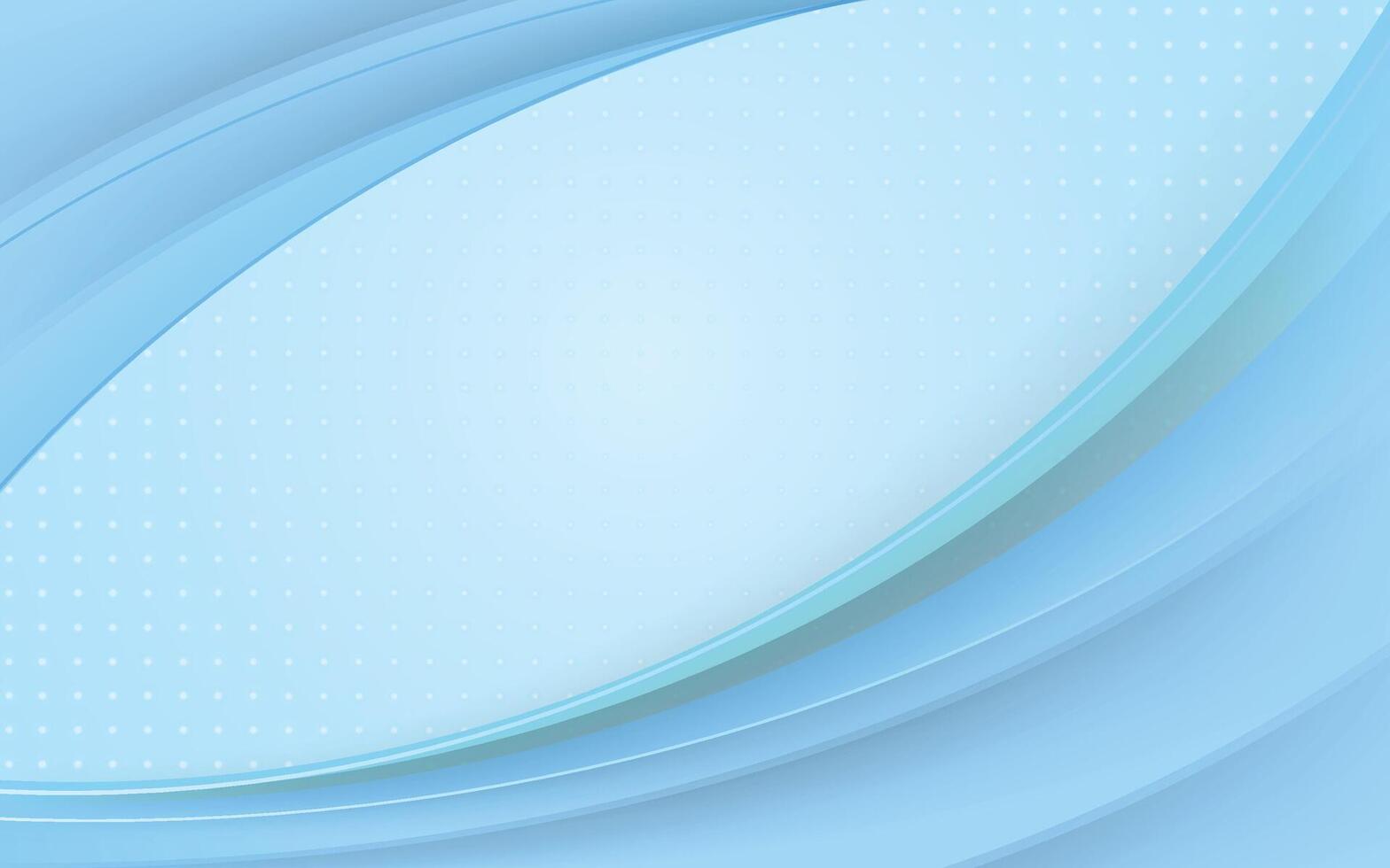 Abstract blue background with curved lines vector