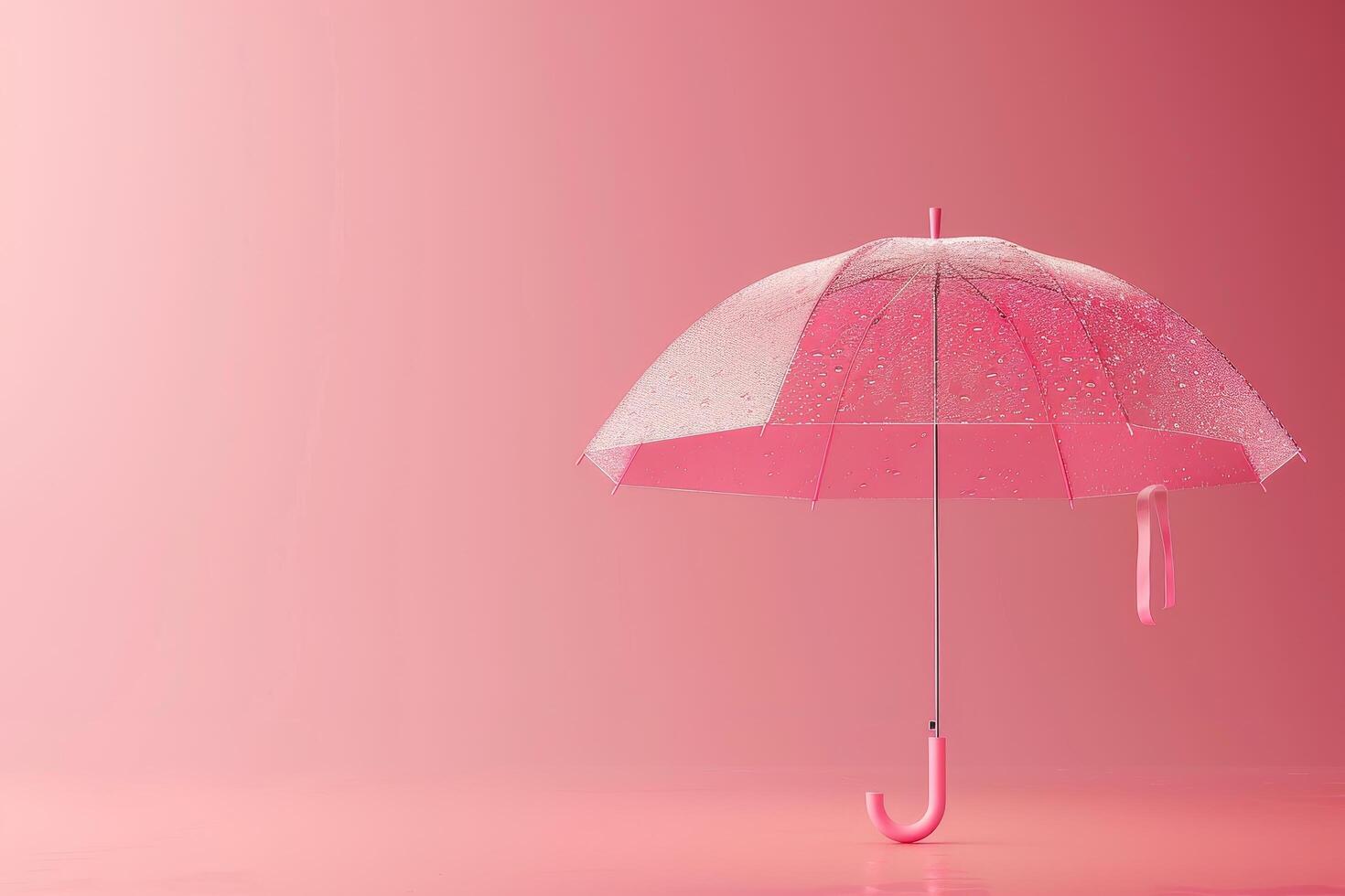 AI generated Raindrop and Umbrella in the concept of rainy weather and protection photo