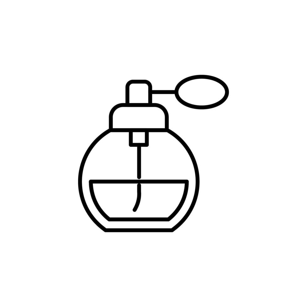 Perfume Icon Drawn with thin Line. Perfect for design, infographics, web sites, apps. vector