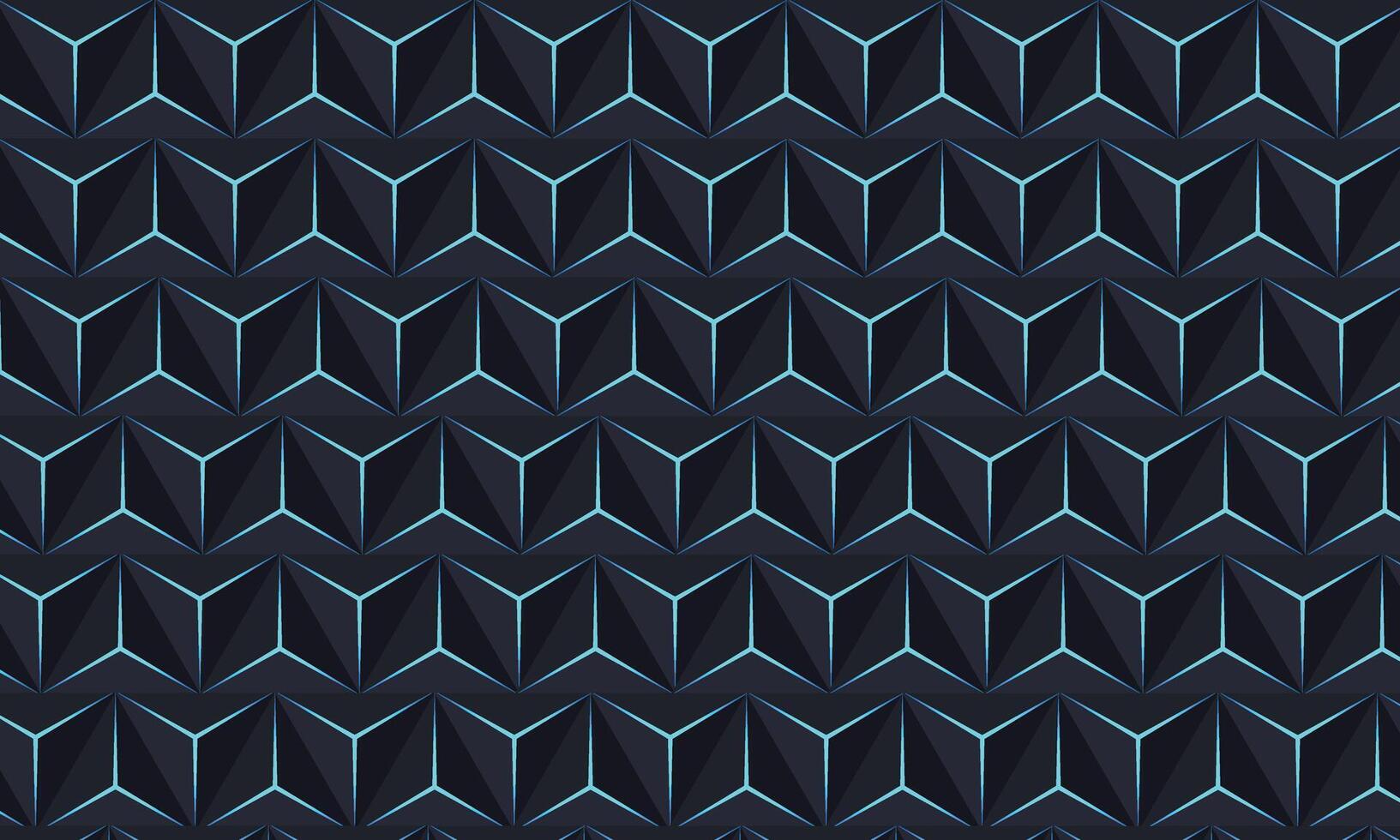 Abstract 3D Geometric Seamless Pattern. Vector Illustration