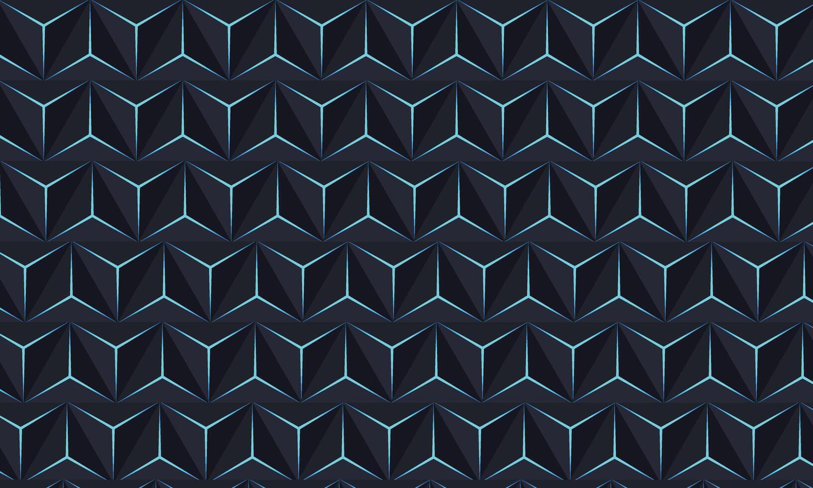 Abstract 3D Geometric Seamless Pattern. Vector Illustration