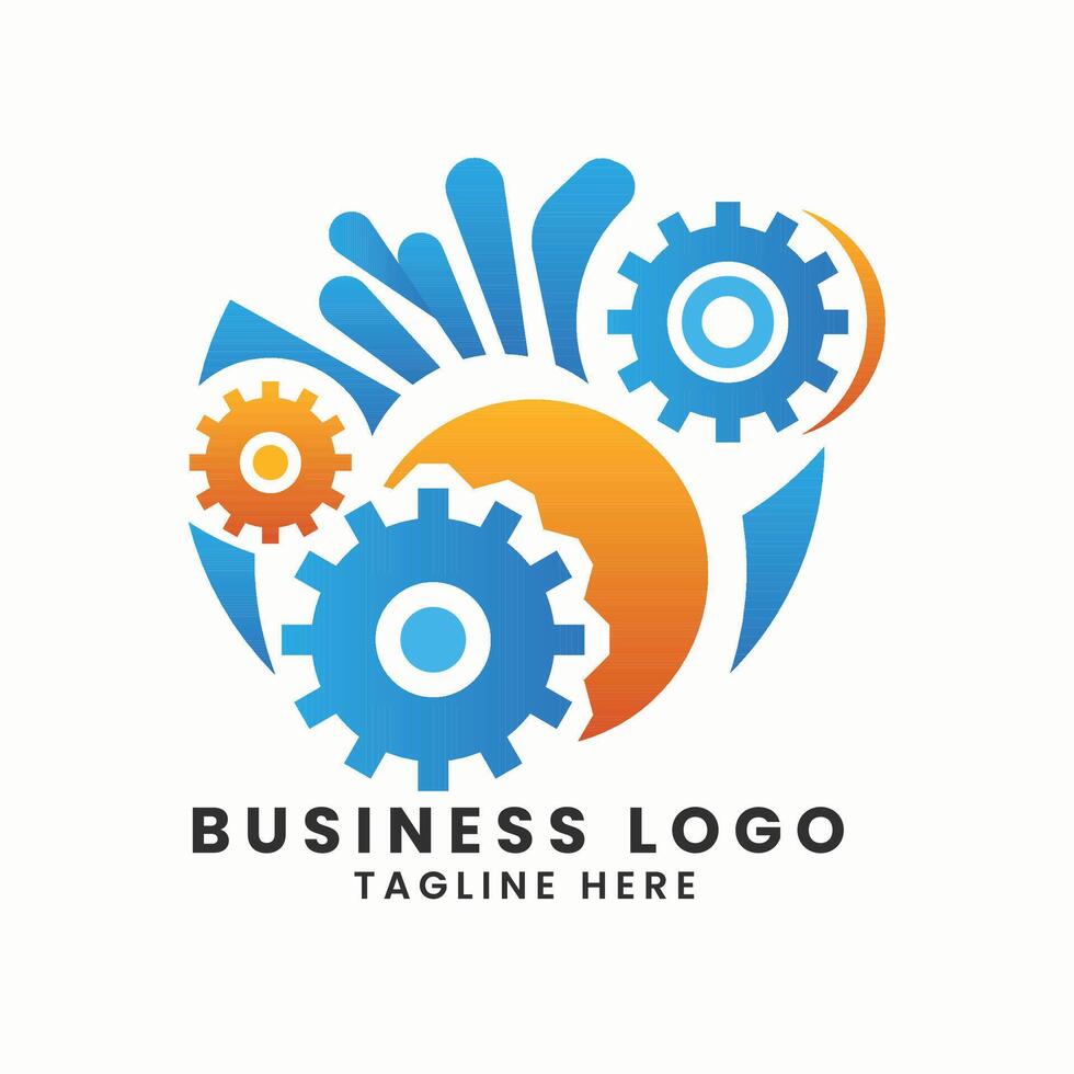 Business company abstract vector logo design factory building logo design vector template