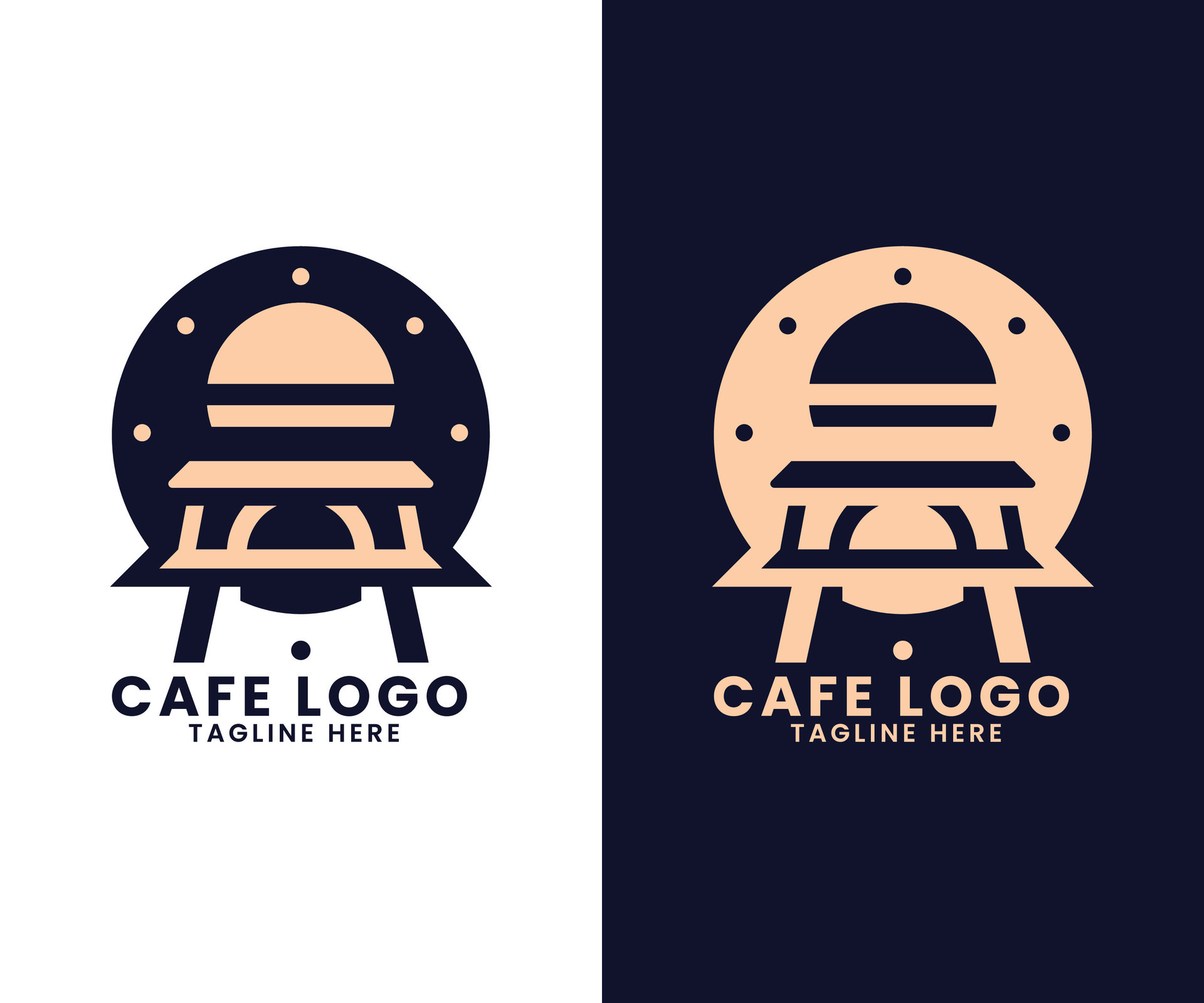 coffee-restaurant-cafe-burger-fast-food-shop-logo-design-vector