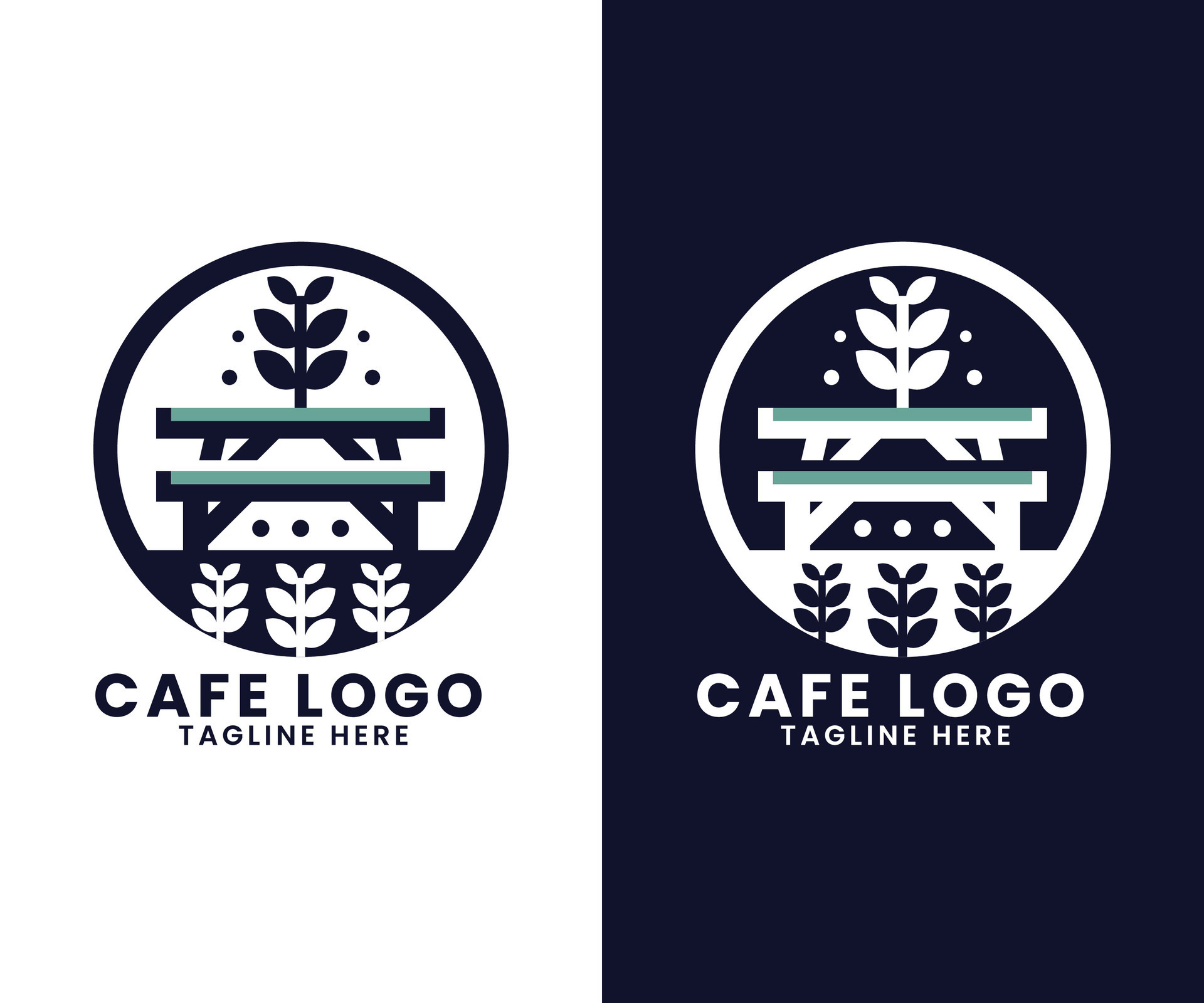 coffee-restaurant-cafe-burger-fast-food-shop-logo-design-vector