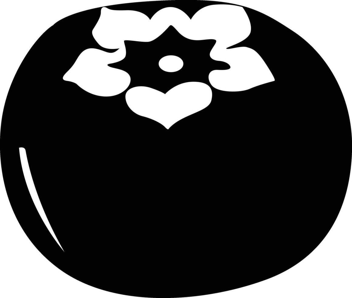 Persimmon Silhouette Vector