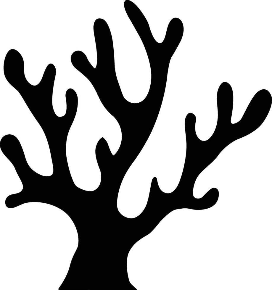 Coral Silhouette Vector