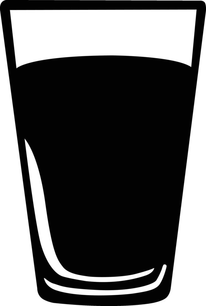 Glass Silhouette Vector Illustration