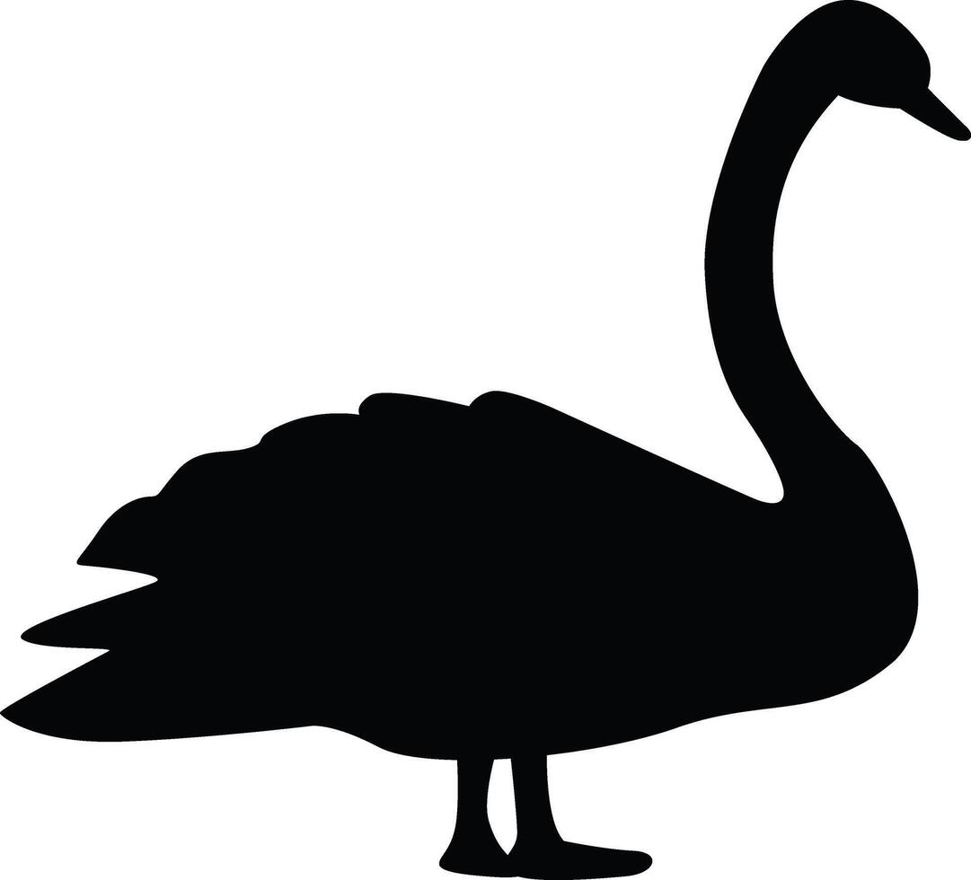 Swan Silhouette Vector