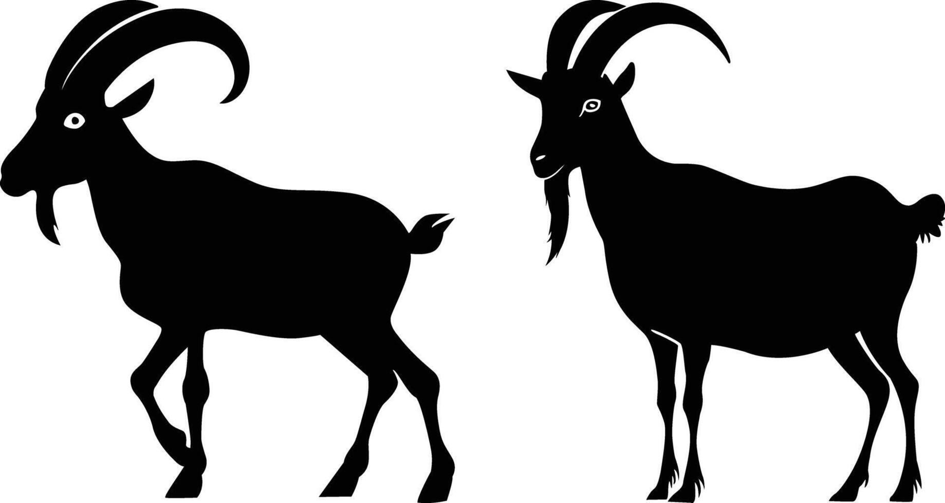 Goat Silhouette Vector