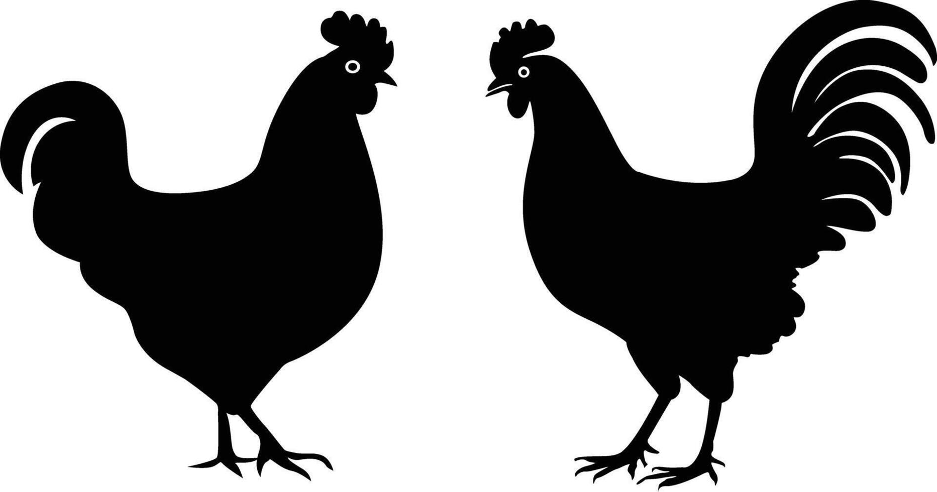 Chicken Silhouette Vector