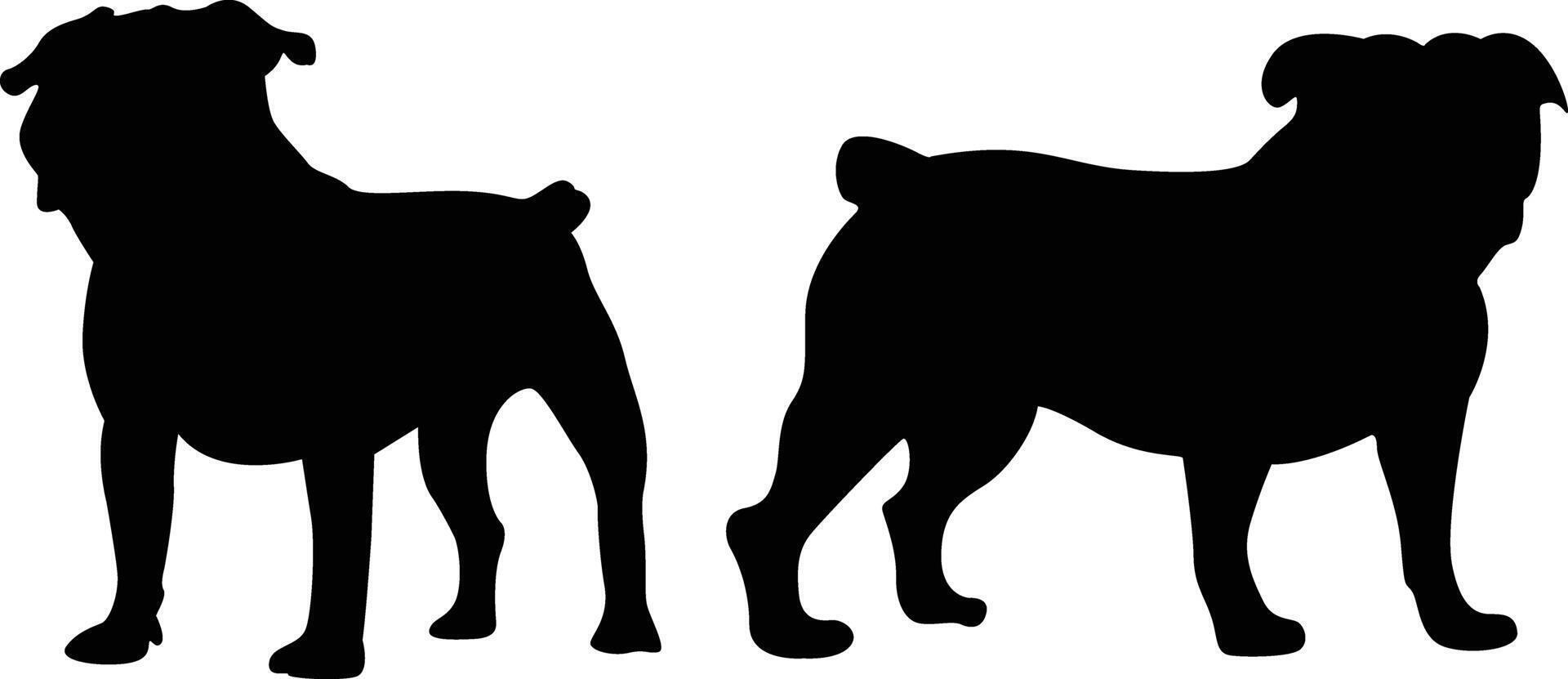 Bulldog Silhouette Vector