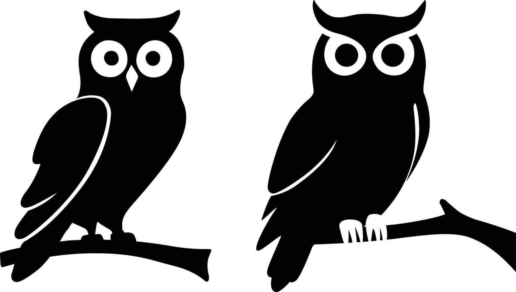 Owl Silhouette Vector Illustration
