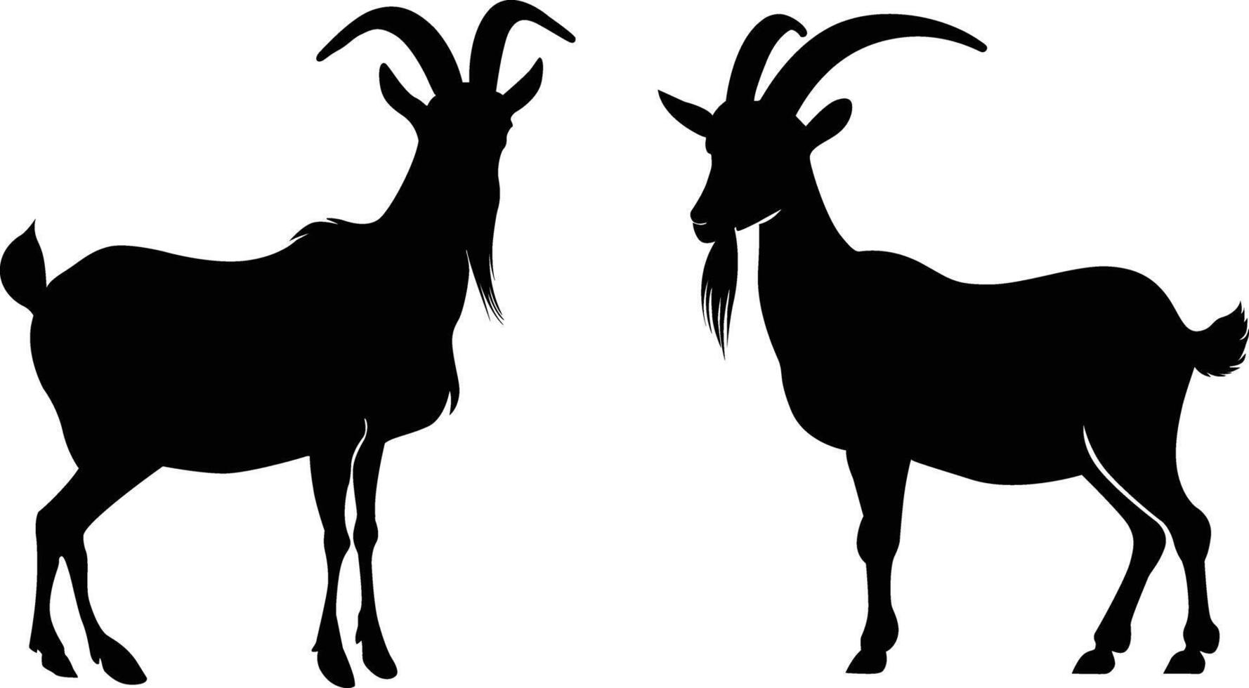 Goat Silhouette Vector