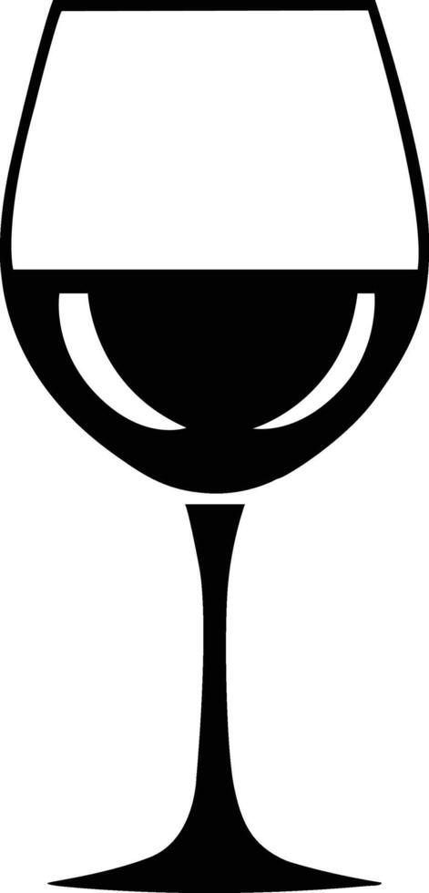 Wine Glass Silhouette Vector