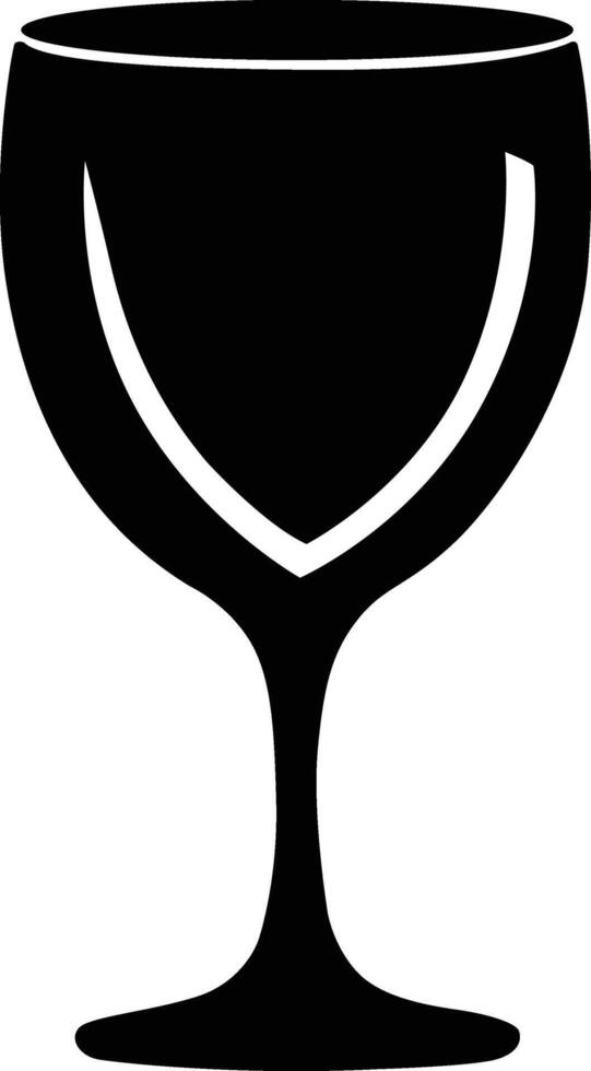Wine Glass Silhouette Vector