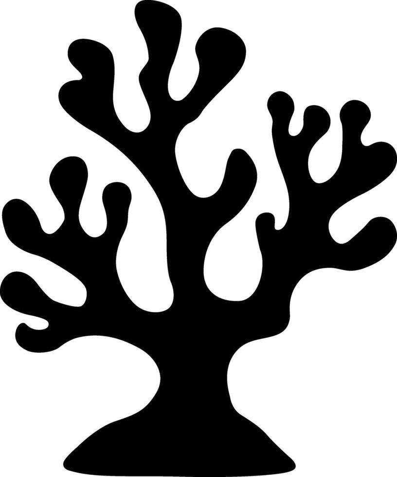 Coral Silhouette Vector