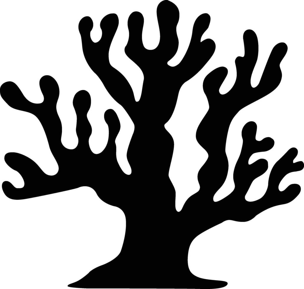 Coral Silhouette Vector