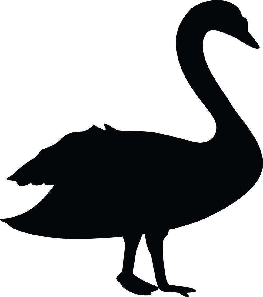 Swan Silhouette Vector