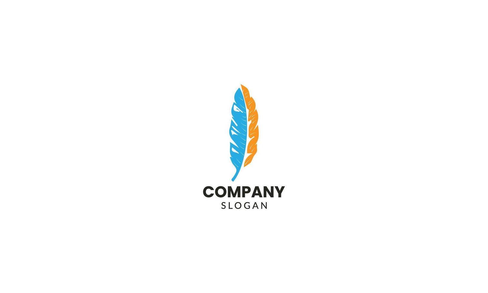 pavo real pluma logo con lujo línea Arte diseño estilo vector