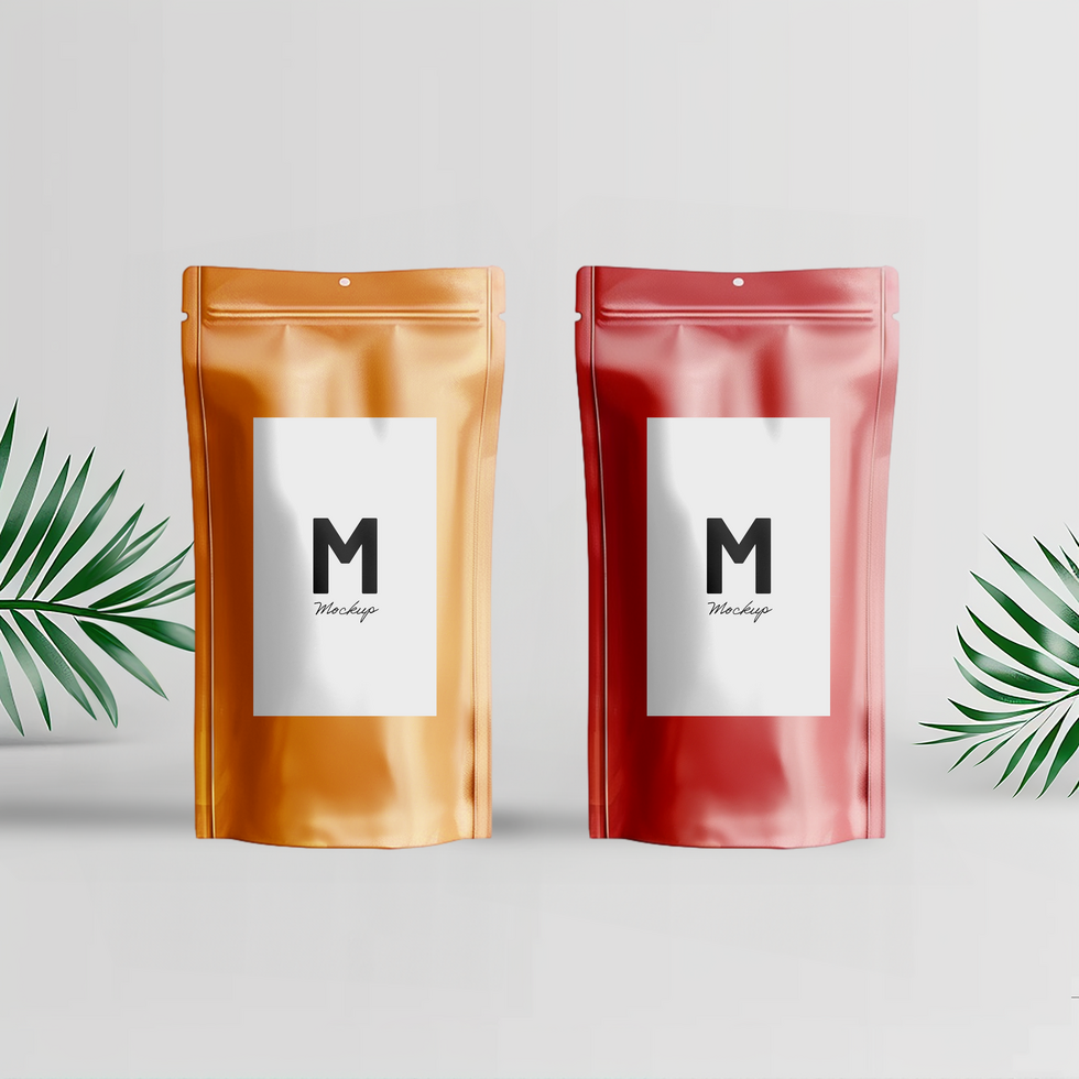 Two Packages mockup design PSD