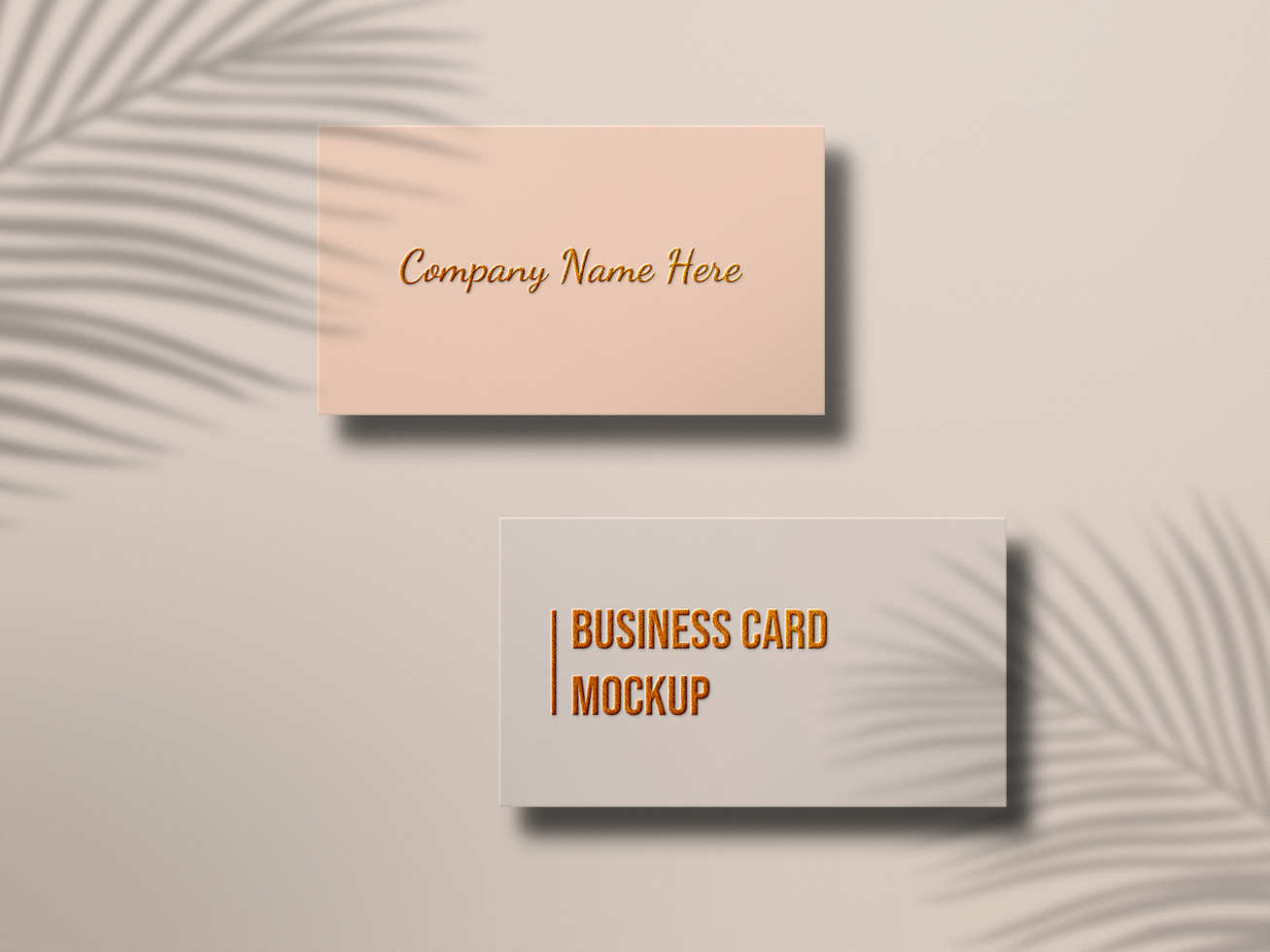 Clean Minimal Business Card Mockup psd