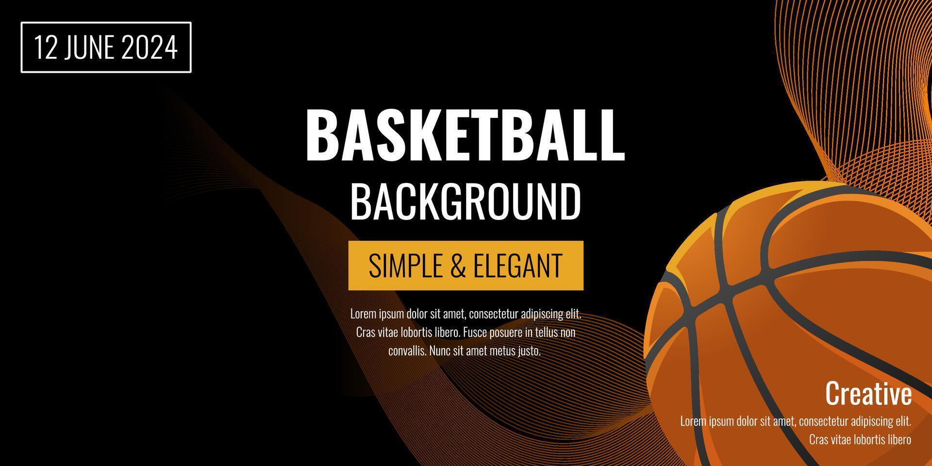 Basketball background. Basketball design. Basketball ball vector illustration