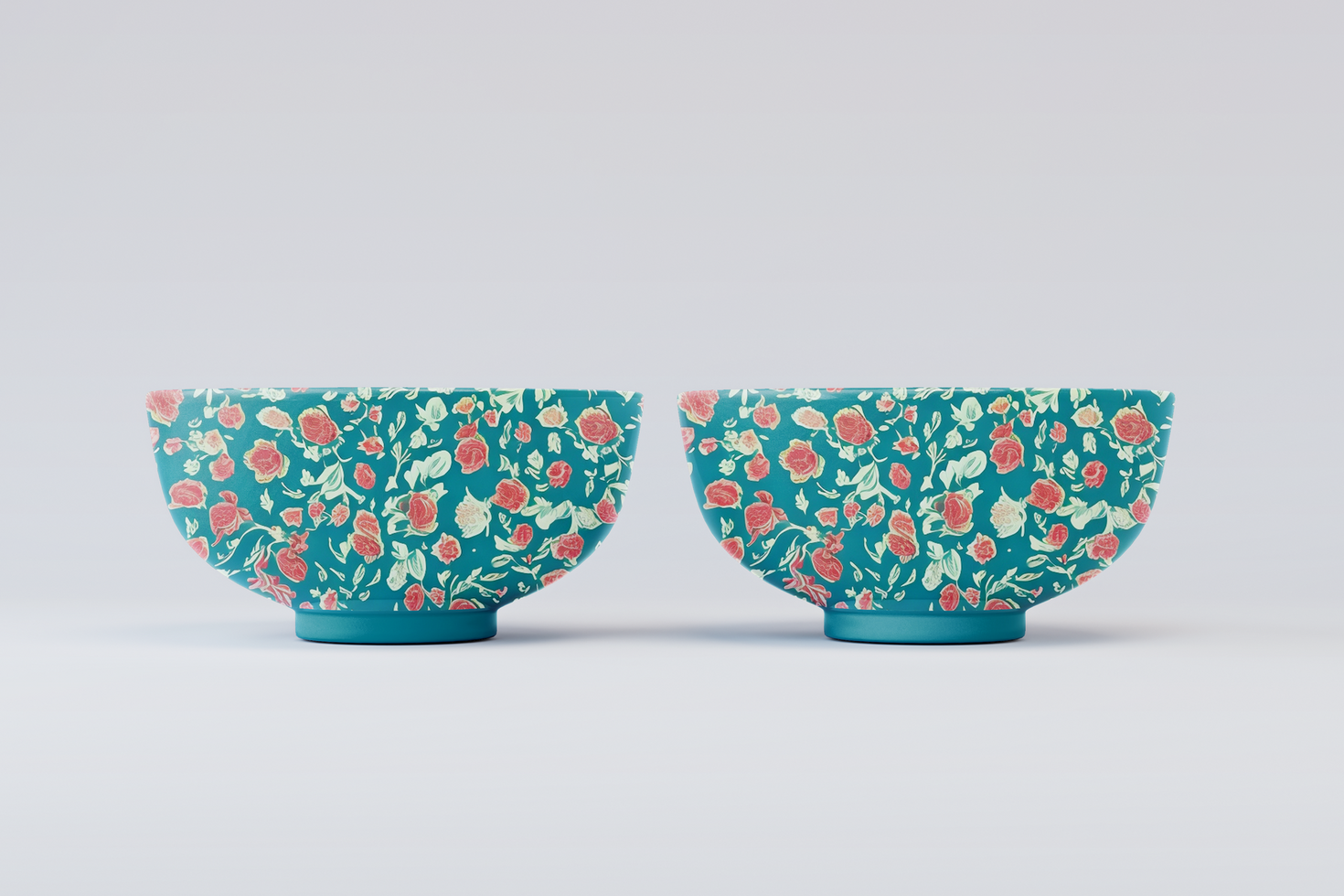 Two Ceramic bowl mockup design template, realistic ceramic bowl mockup design. psd