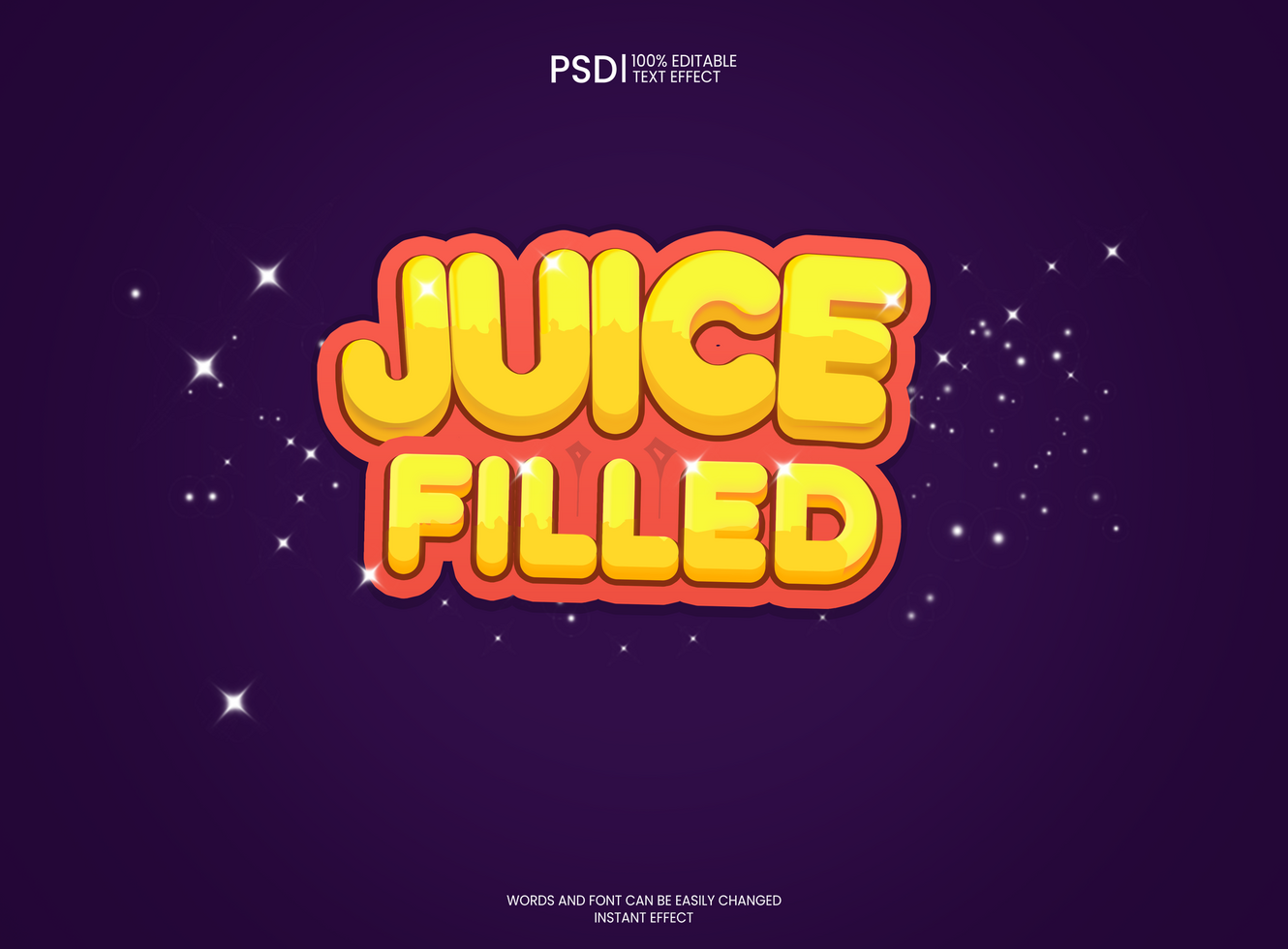 Water Juice Logo Editable Text Effect PSD Gaming logo PSD , Casual Logo game Editable Free PSD Free PSD