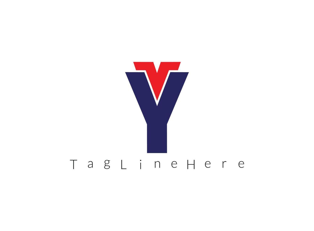 Y latter logo, modern design, initial based latter logo vector