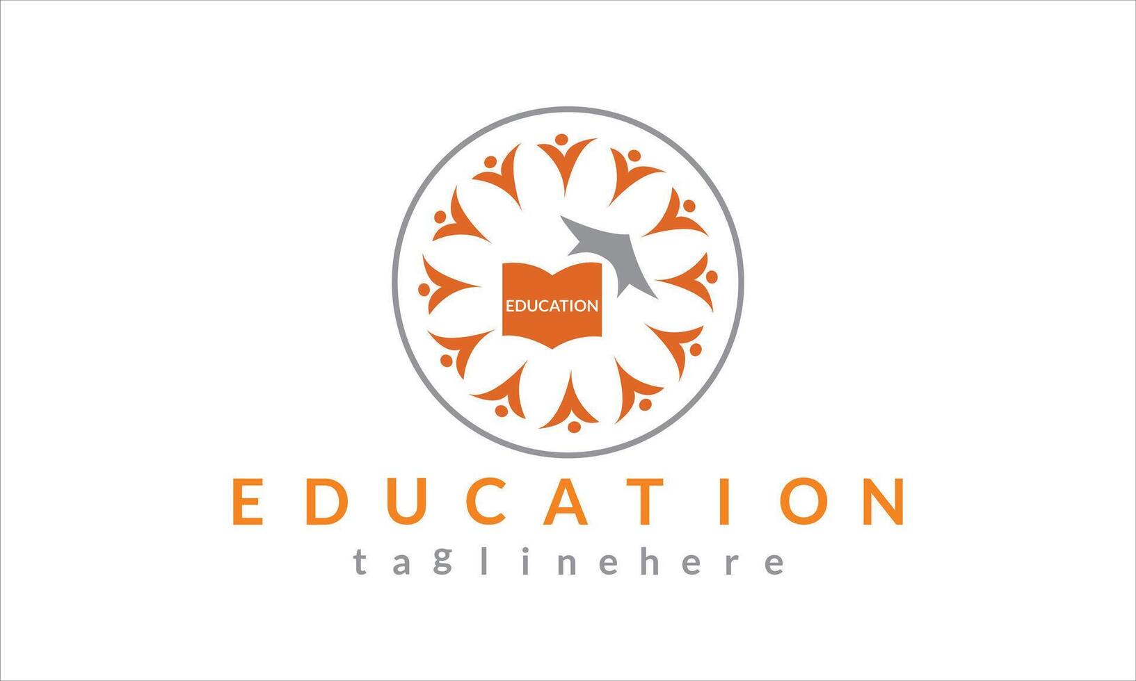 educación logo diseño con moderno concepto. icono educación vector ilustración.