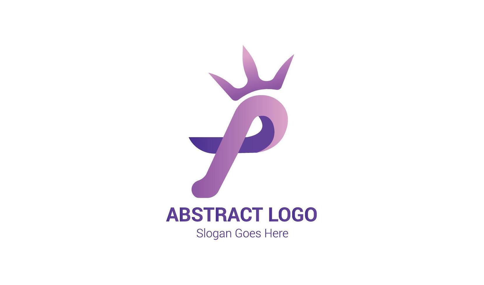 Latter p Logo Template vector Abstract Monogram Symbol