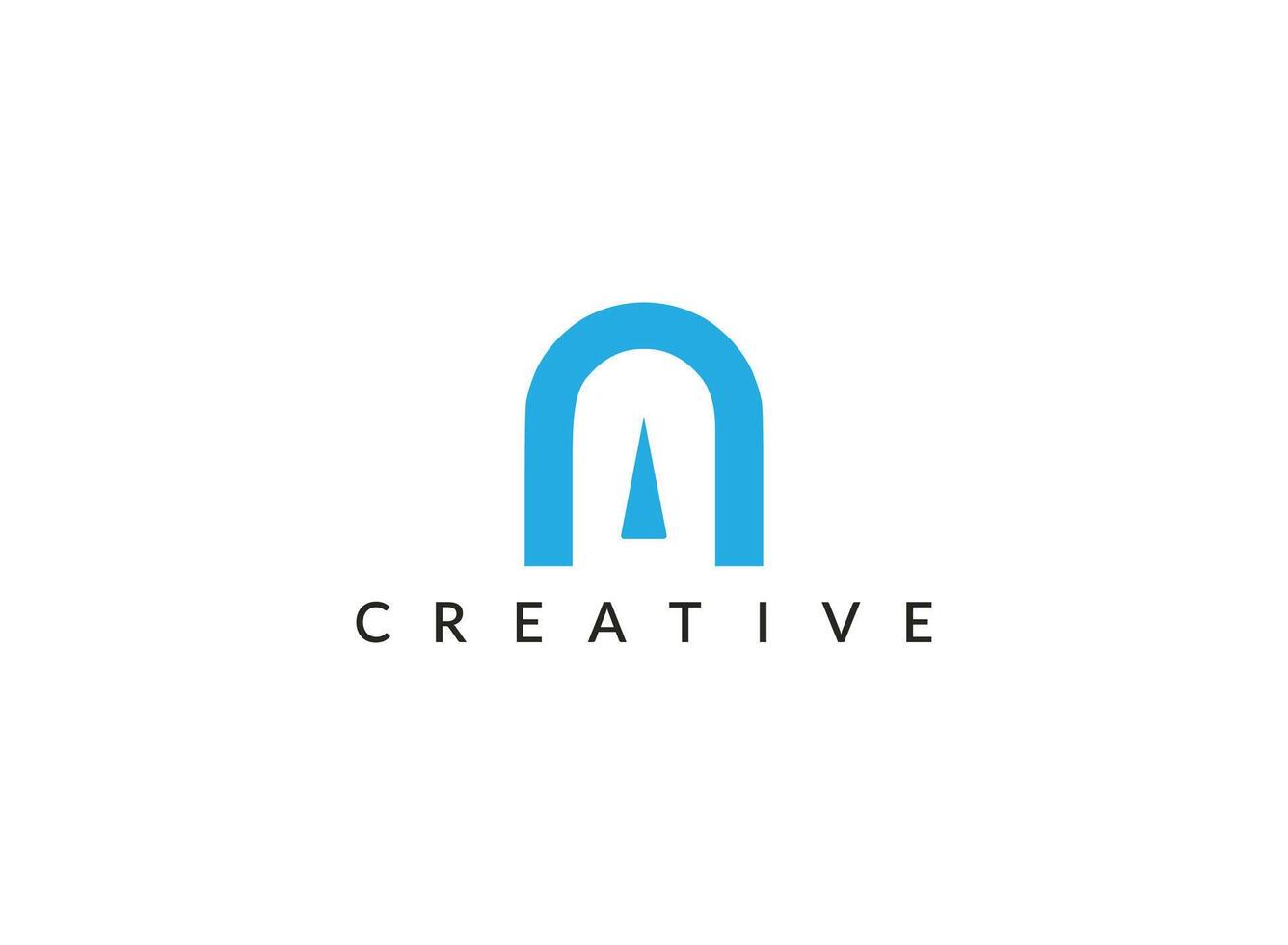 Initial Letter M  Line Logo isolated on Double Background. Usable for Business and Branding Logos. Flat Vector Logo Design Template Element.