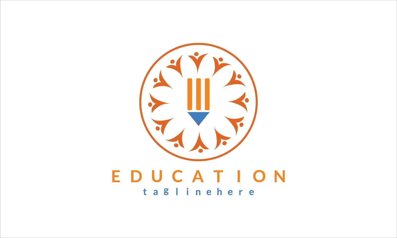 educación logo icono vector modelo.