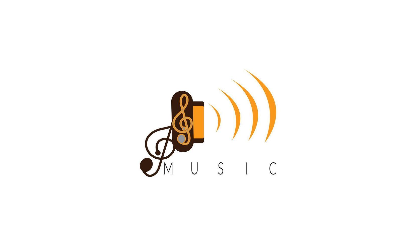 music icon vector design element logo template