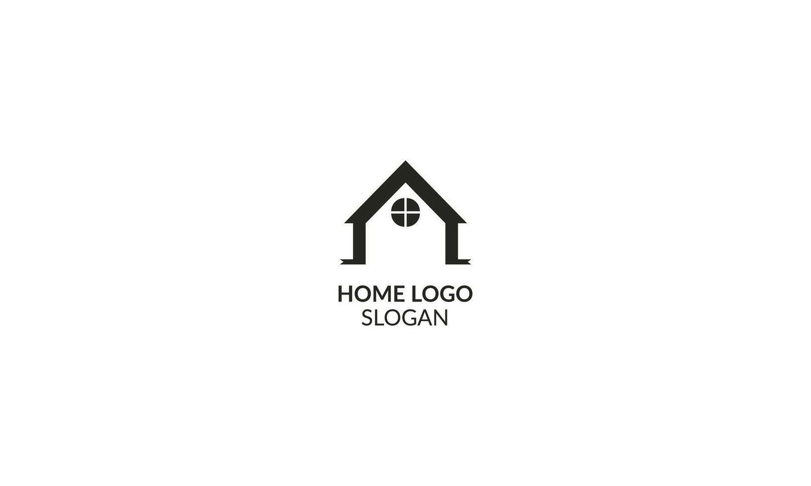 A visual representation of the sanctuary we offer, our home logo is a place of comfort and warmth. vector
