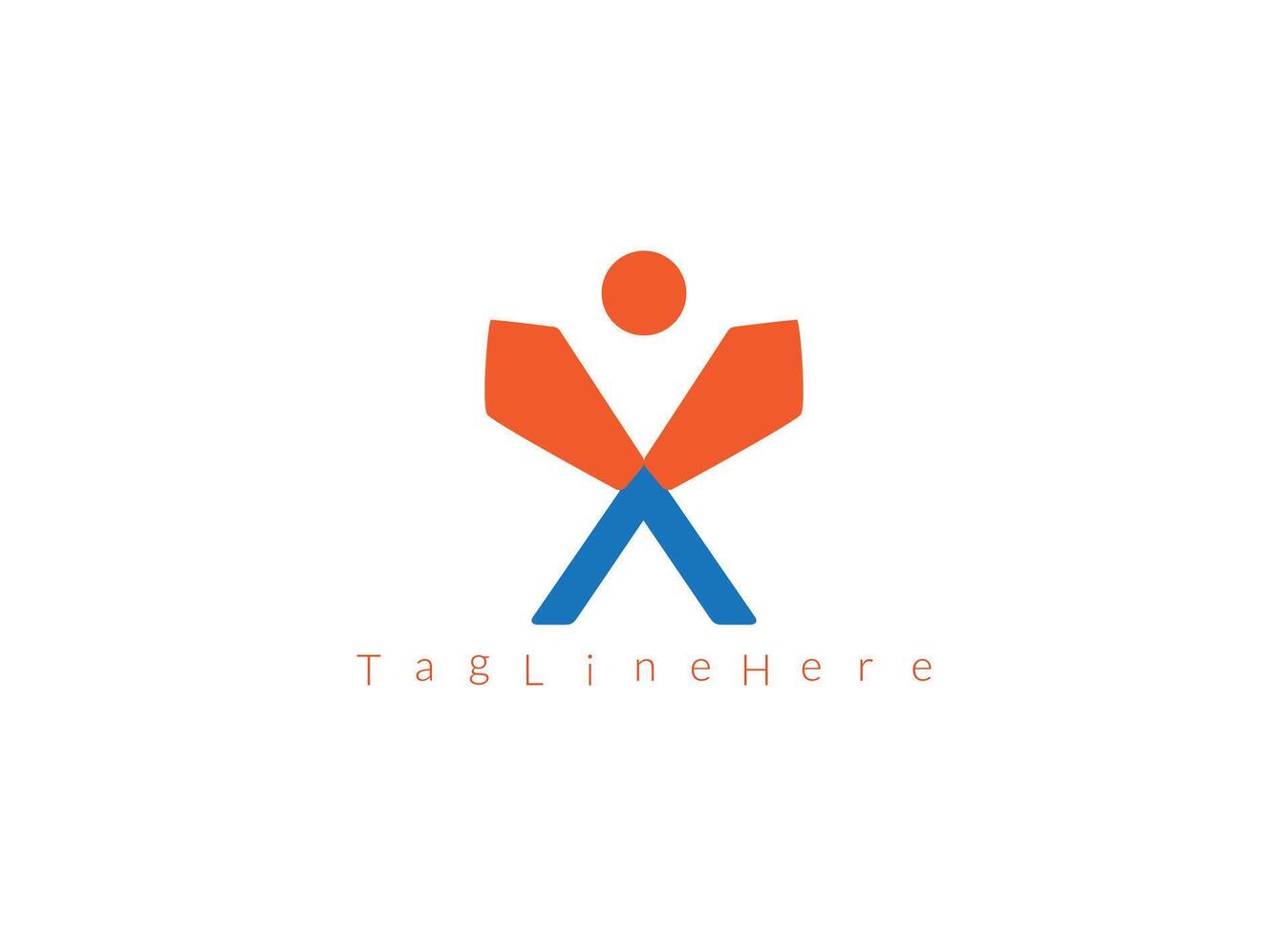 X MAN Professional Logo Vector Illustration Design