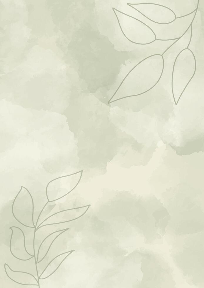 elegant hand painted floral watercolour background vector