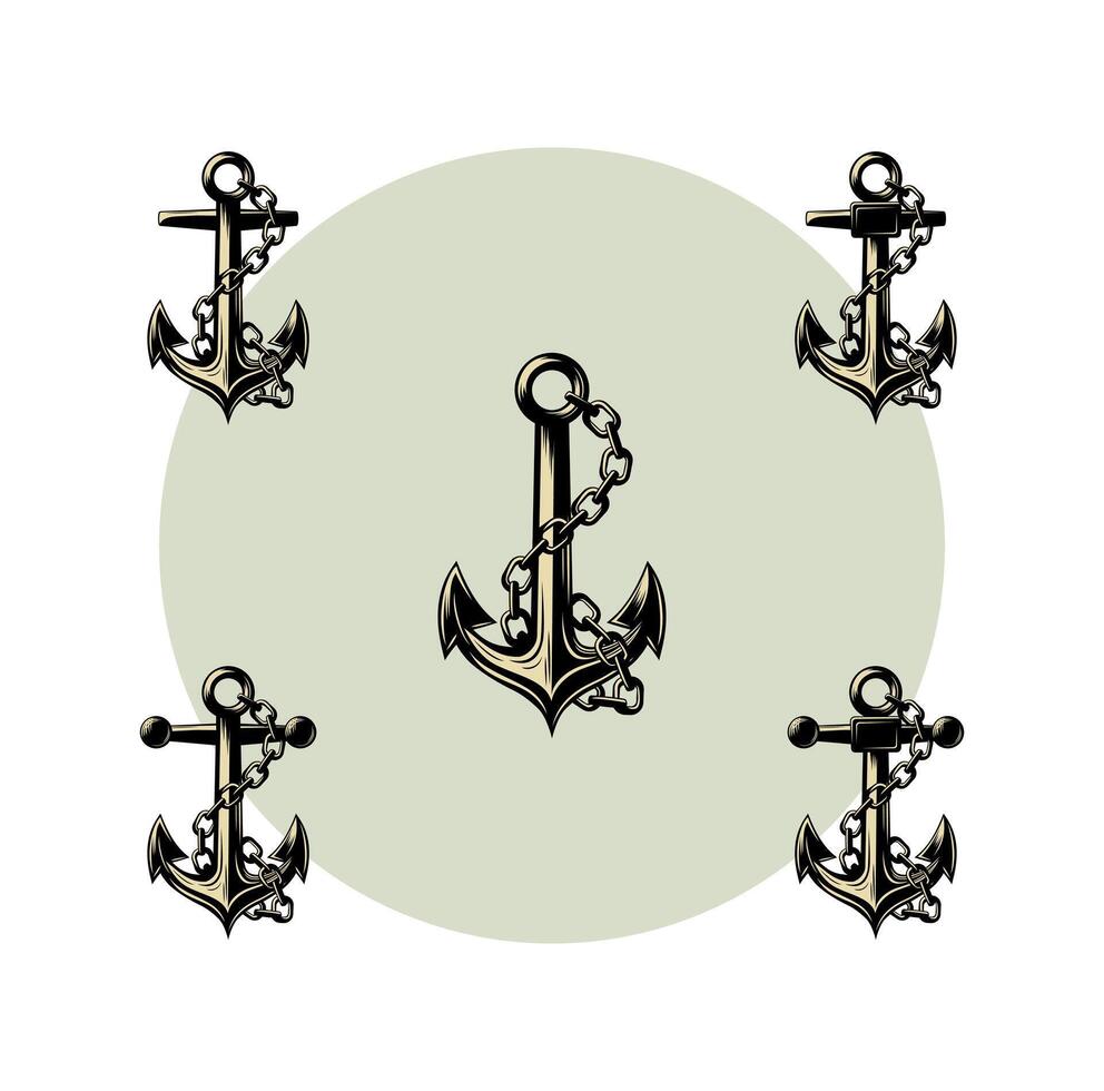 Anchor Design Illustration vector